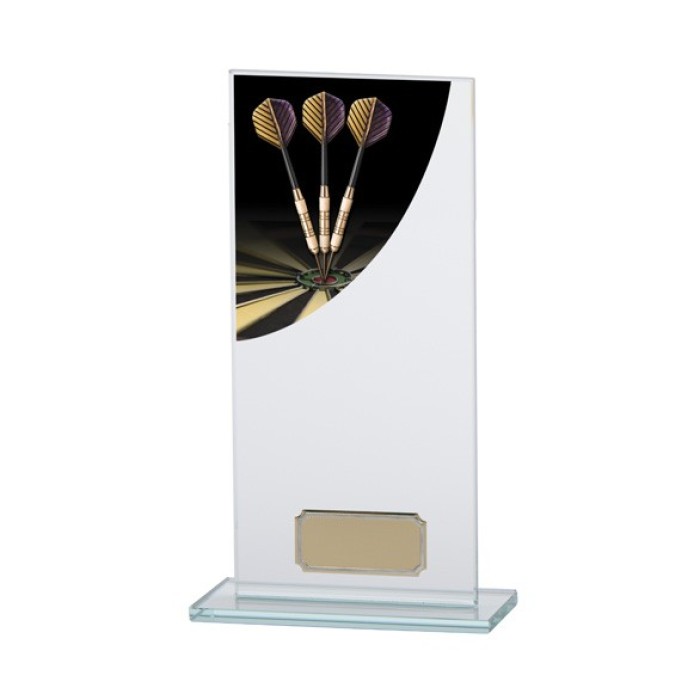 COLOUR CURVE JADE GLASS DARTS AWARD - 200MM